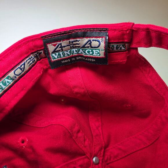 2002 PGA Championship Hazeltine 84th Golf Hat Red Adjustable Strapback Cap - Picture 10 of 11